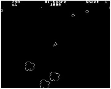 Electron Meteors (1983)(Acornsoft) screen shot game playing